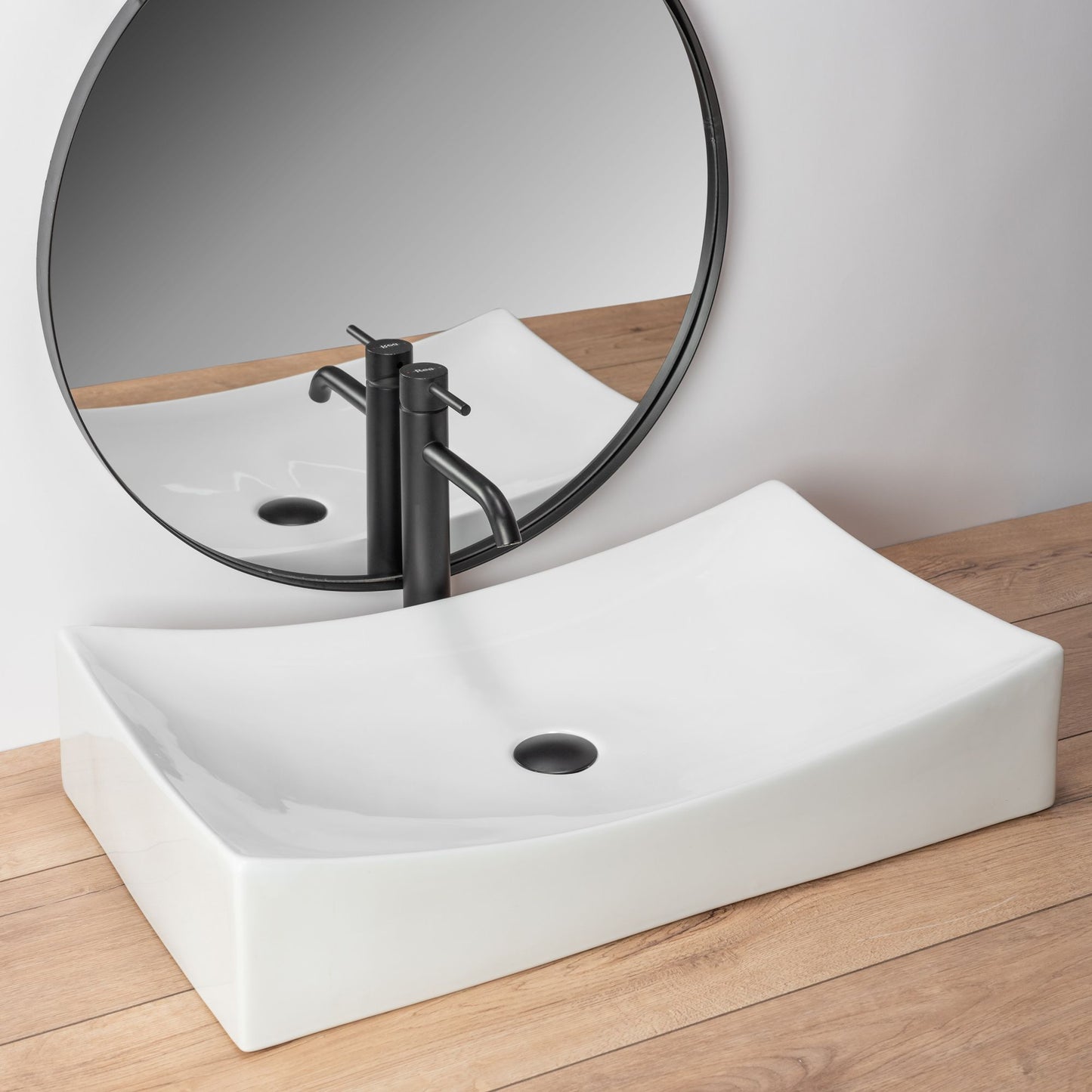 Lavoar blat Rea Impero 2N, 66x40cm, ceramica sanitara - MarbelOn