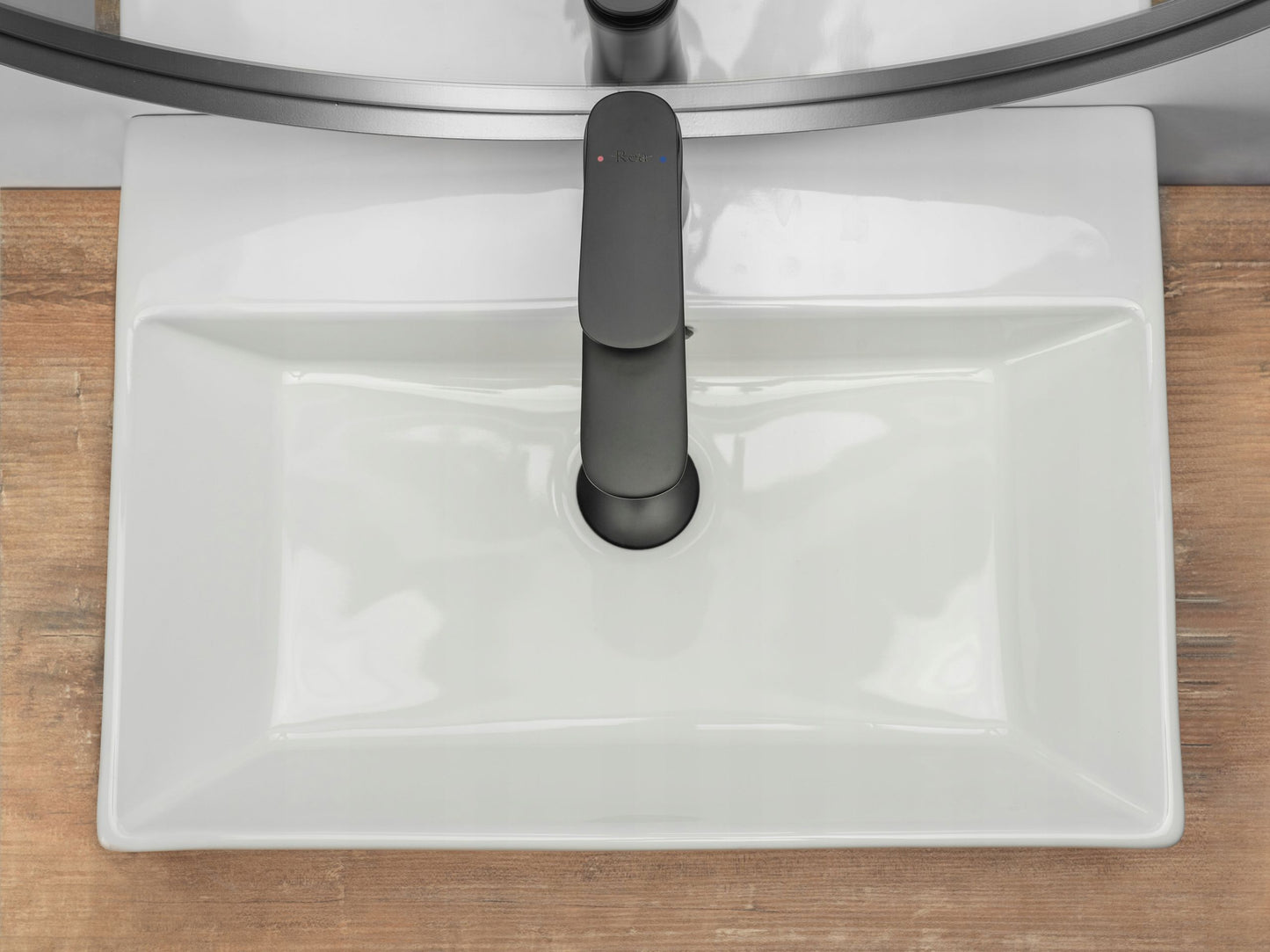 Lavoar blat Rea Bonita White, 51x36cm, ceramica sanitara - MarbelOn