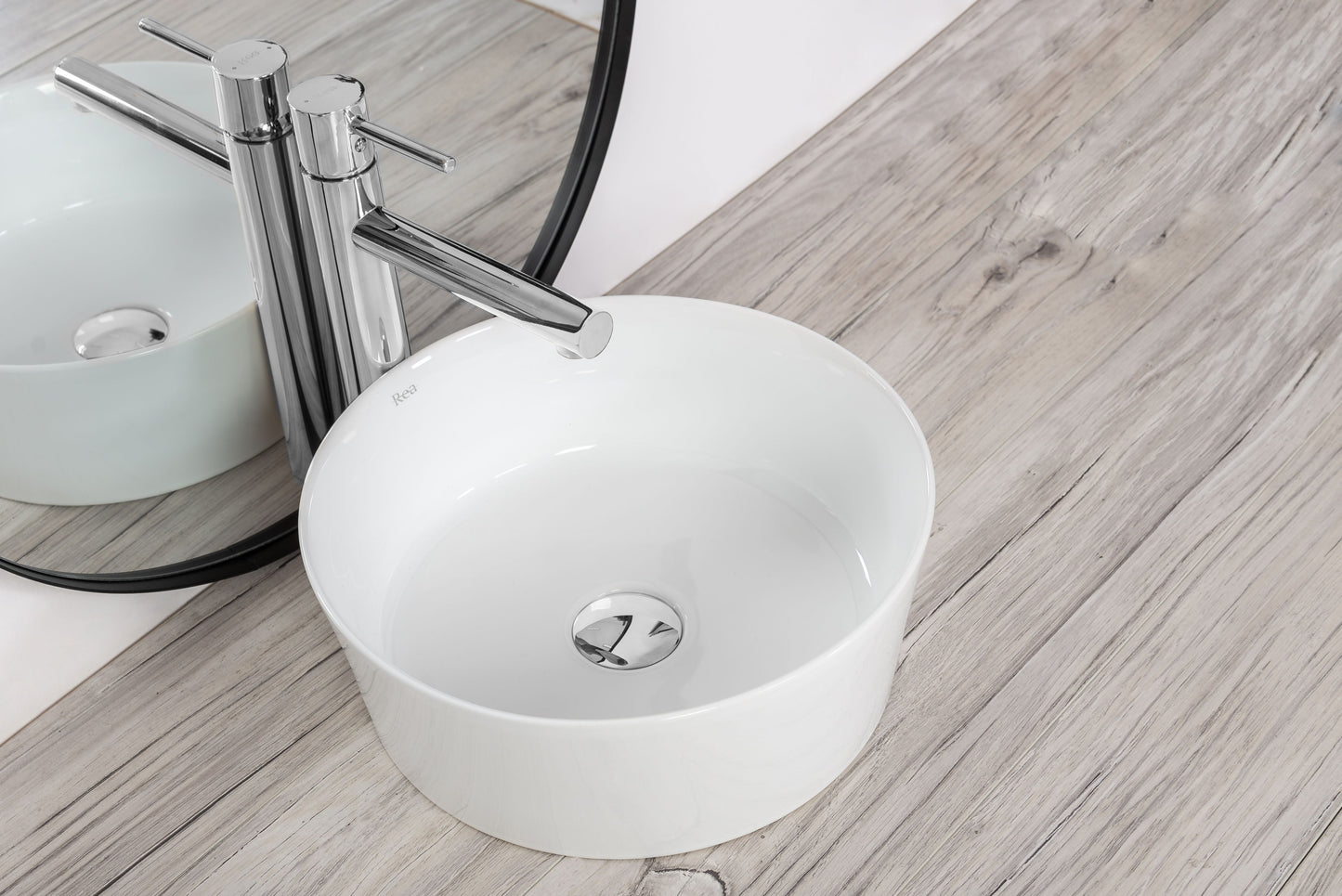 Lavoar blat Ida Slim, 36x36cm, ceramica sanitara - MarbelOn