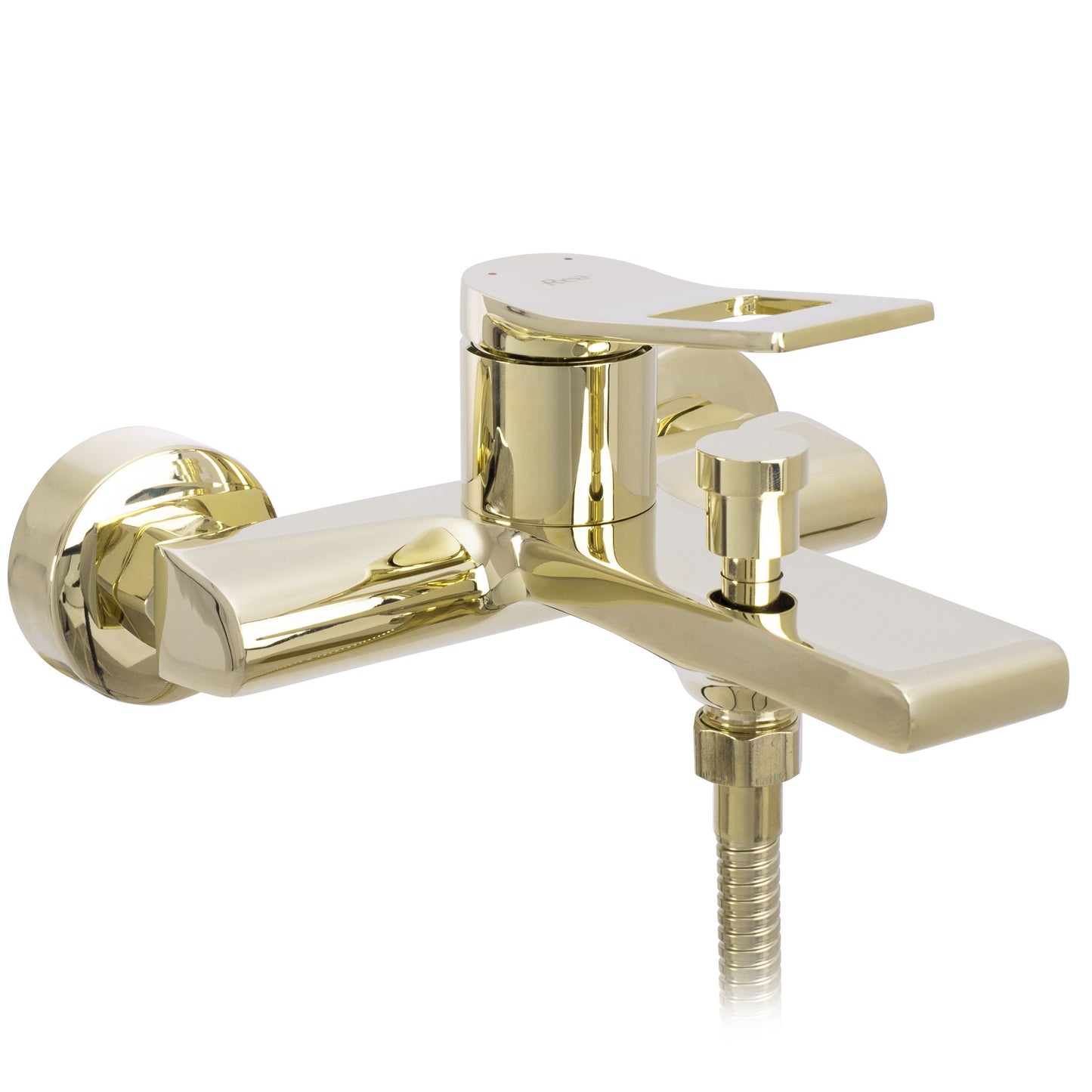 Baterie cada Rea Soul Gold, finisaj auriu, alama, dus de mana inclus