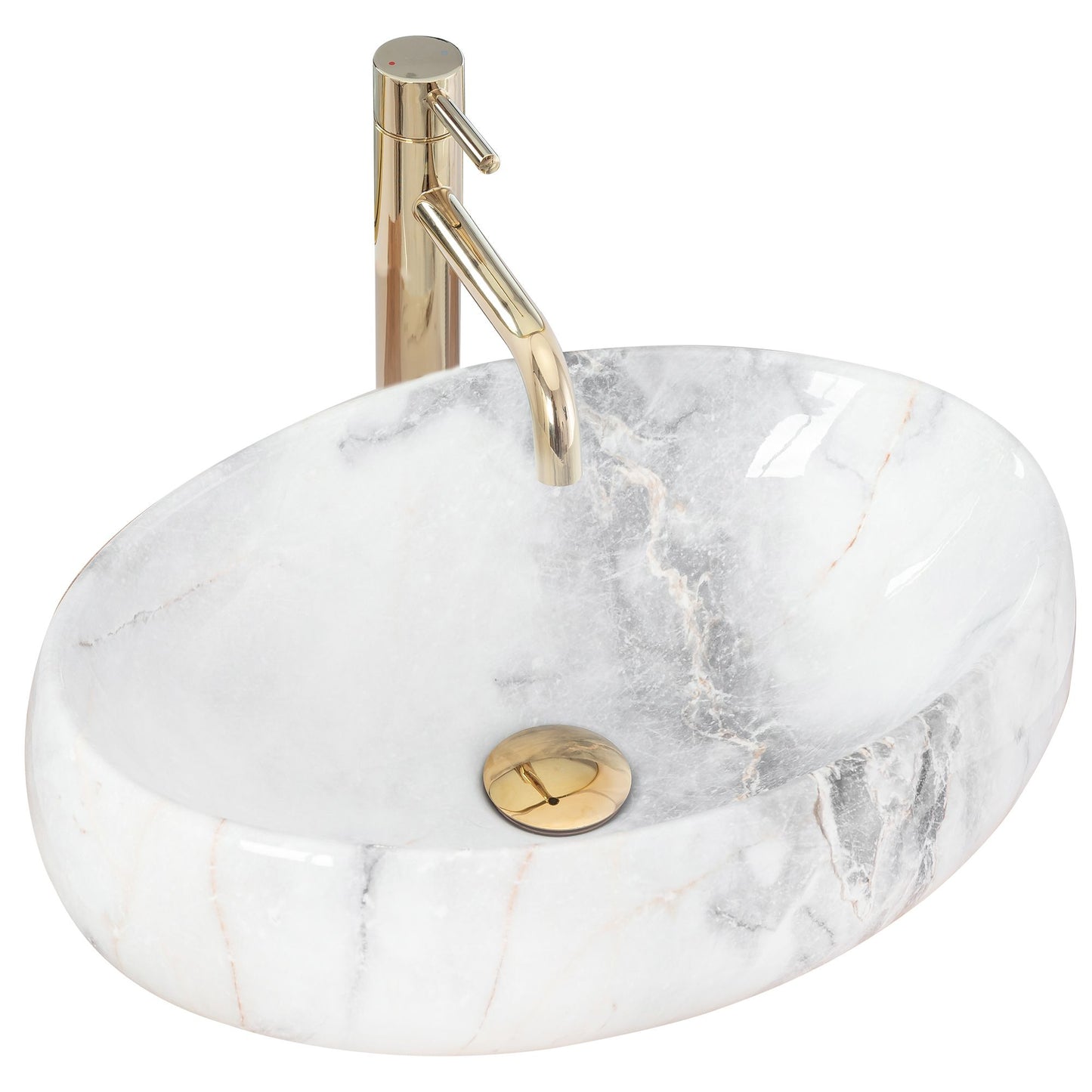 Lavoar blat Rea Linda Granit, 48.5x34cm, ceramica sanitara - MarbelOn