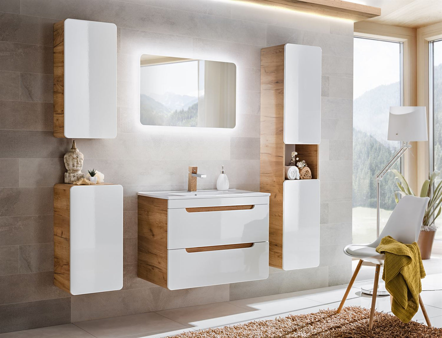 Masca pentru lavoar Aruba White 820