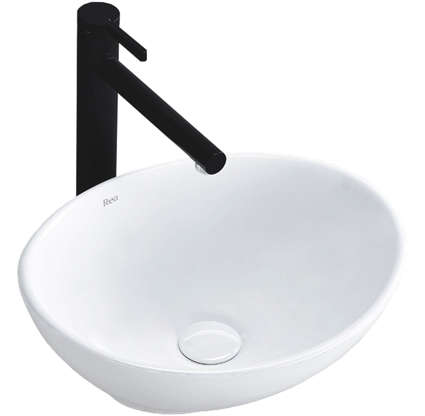 Lavoar blat Rea Sofia, 41x34cm, ceramica sanitara