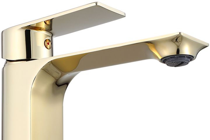 Baterie lavoar Rea Urban Gold, 29 cm, alama, finisaj auriu