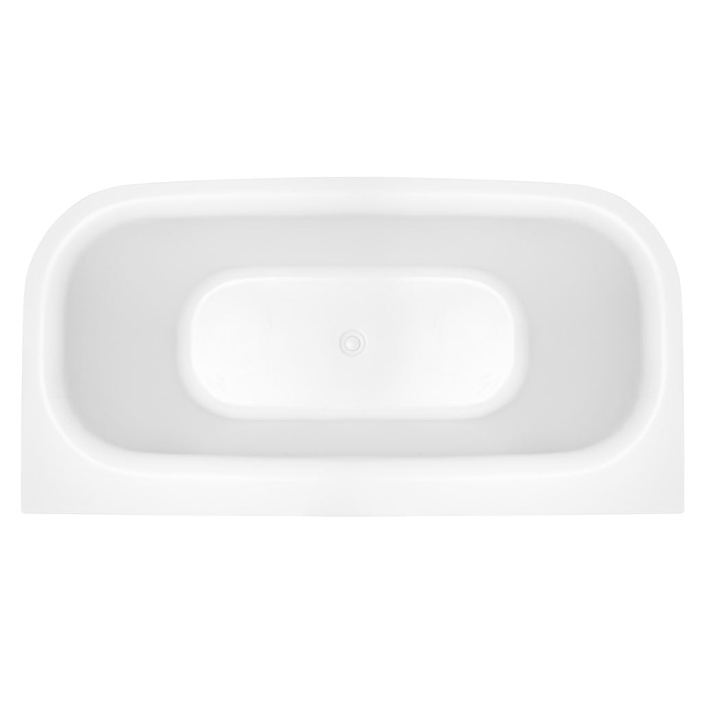 Cada de baie freestanding Mbo-Mona, 150x75x59, alb, acril antibacterian