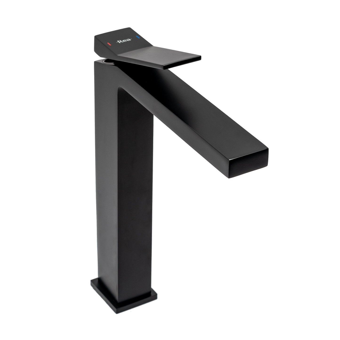 Baterie lavoar Rea Duet Black, alama, 26 cm, finisaj negru mat - MarbelOn