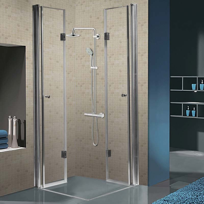 Cabina dus MBO-KZ1290A,80x80cm, finisaj crom