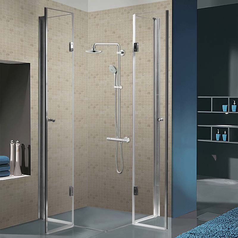 Cabina dus MBO-KZ1290A,80x80cm, finisaj crom