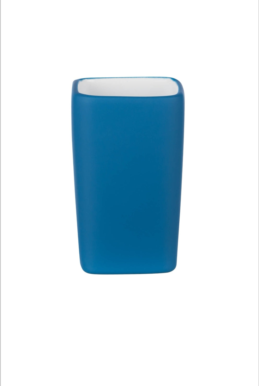 Set accesorii baie Tula, Pahar periute dinti, Sapuniera, Dispenser sapun lichid, Perie WC, ceramica cauciucata, albastru