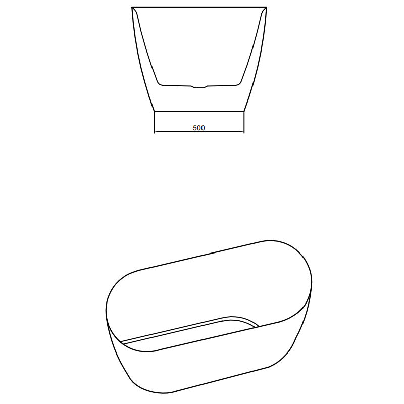 Cada freestanding Mbo-Cesana, acril, 150x75cm