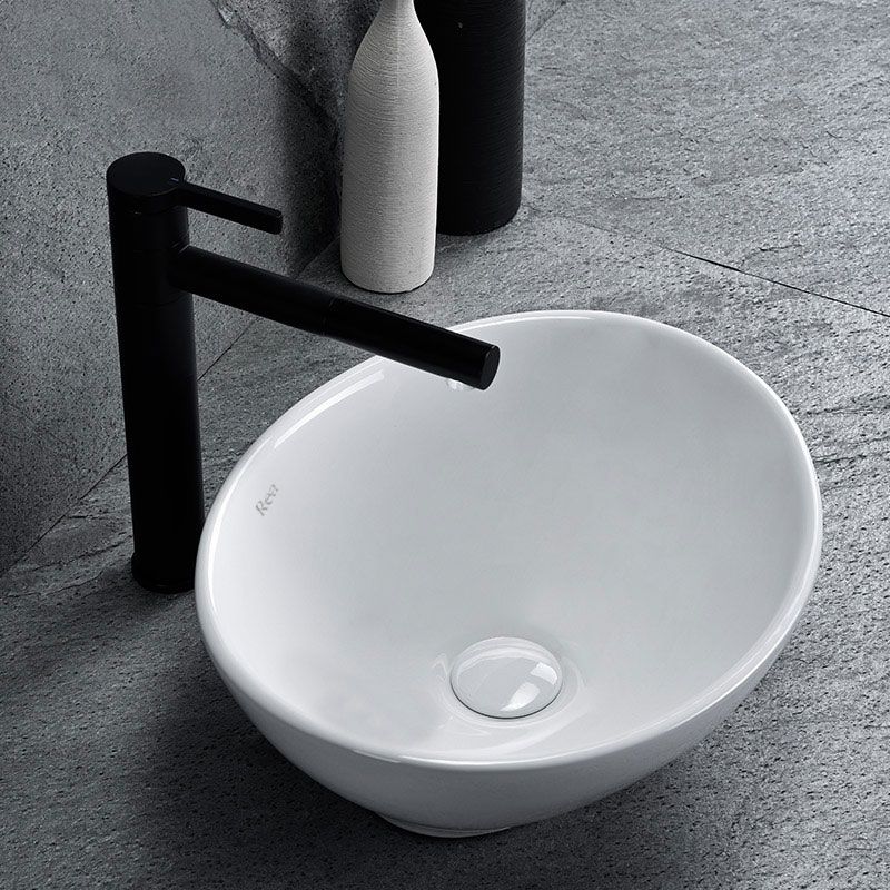 Lavoar blat Rea Sofia, 41x34cm, ceramica sanitara