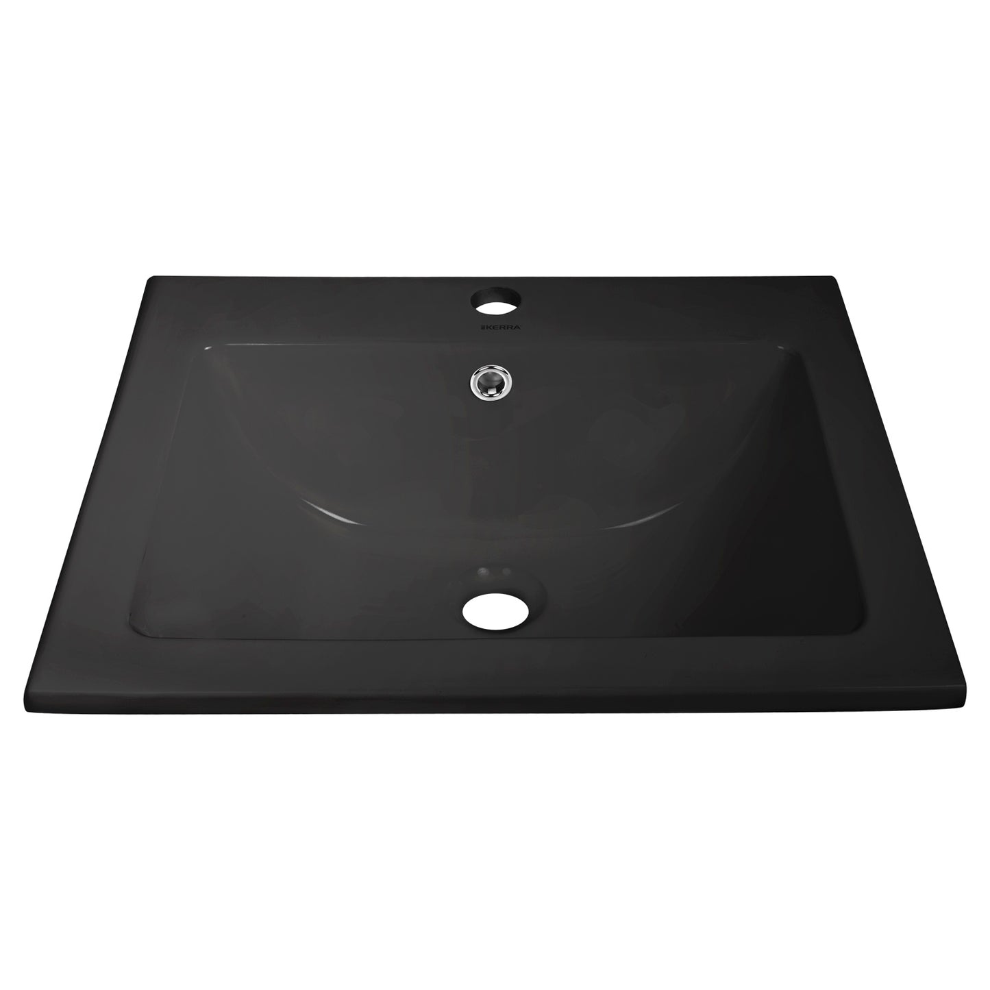 Lavoar KR-709, 53x45, incastrat, negru, ceramica sanitara