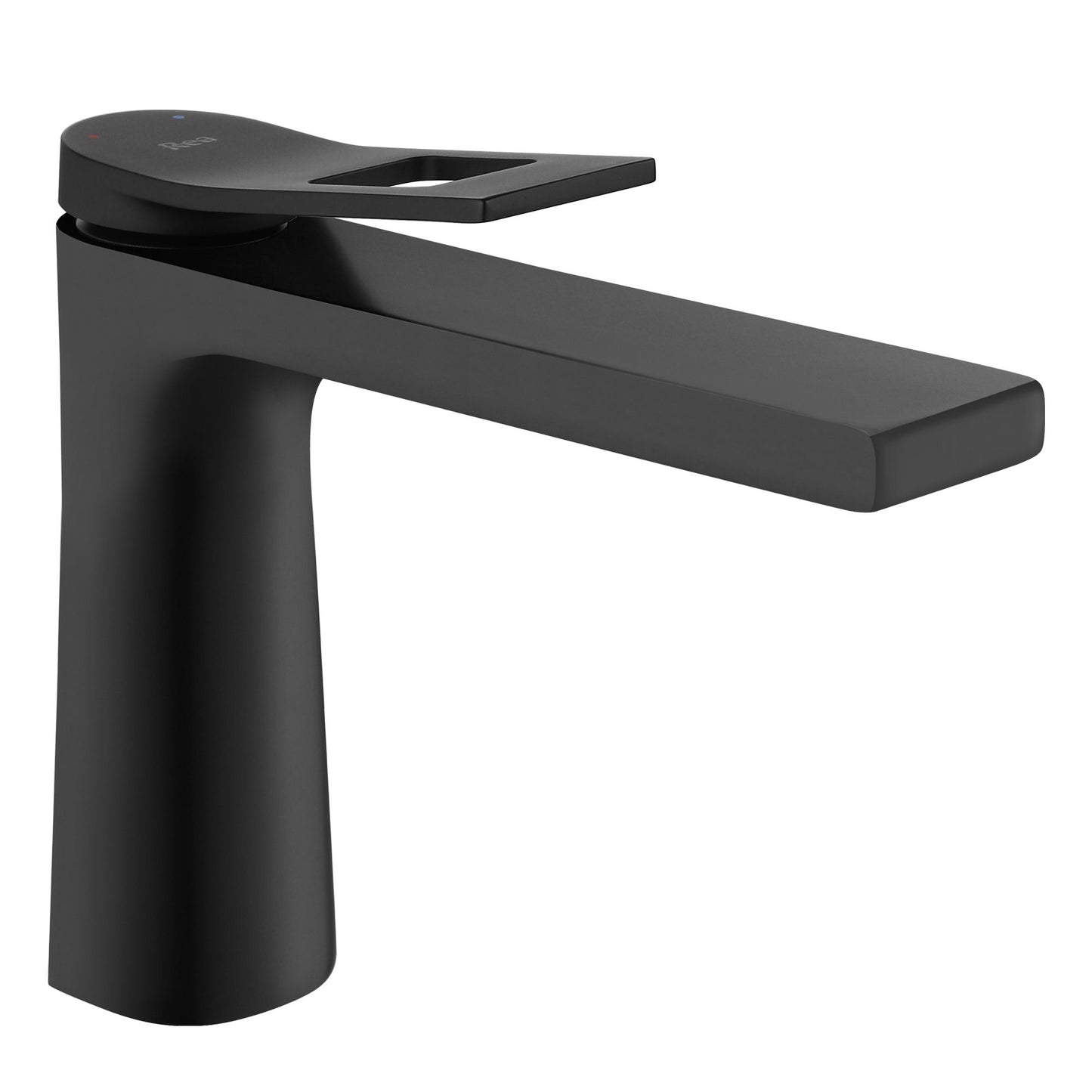 Baterie lavoar Rea Soul Black, 15cm, alama, finisaj negru mat