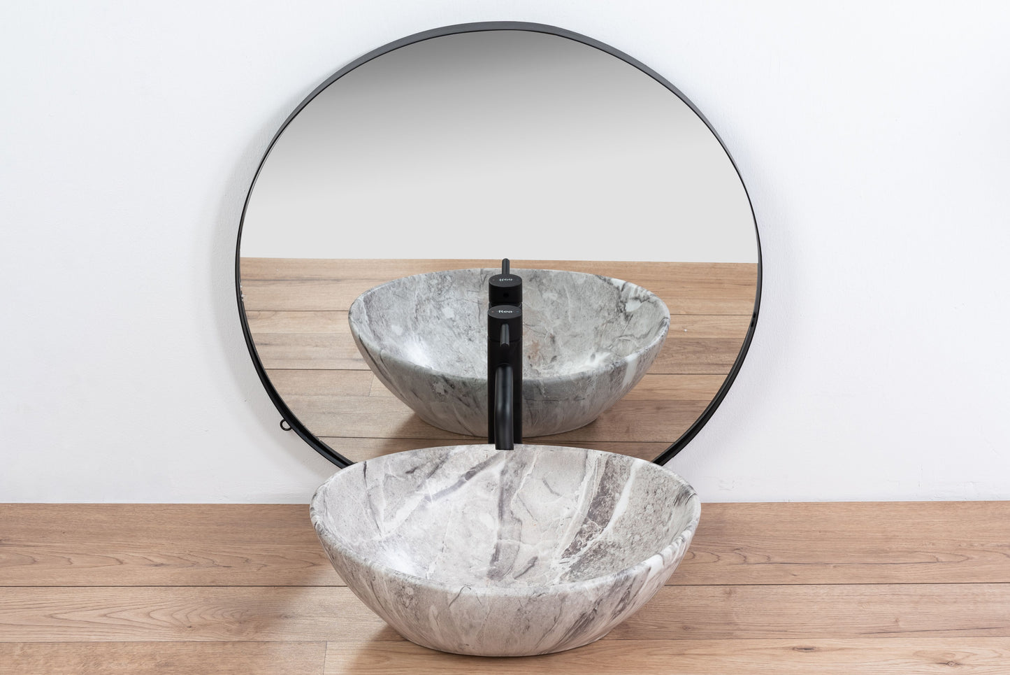 Lavoar blat Rea Sofia Stone, 41x34.5cm, ceramica sanitara