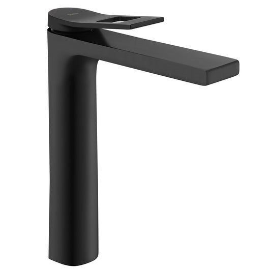Baterie lavoar Rea Soul Black, 29cm, alama, finisaj negru mat