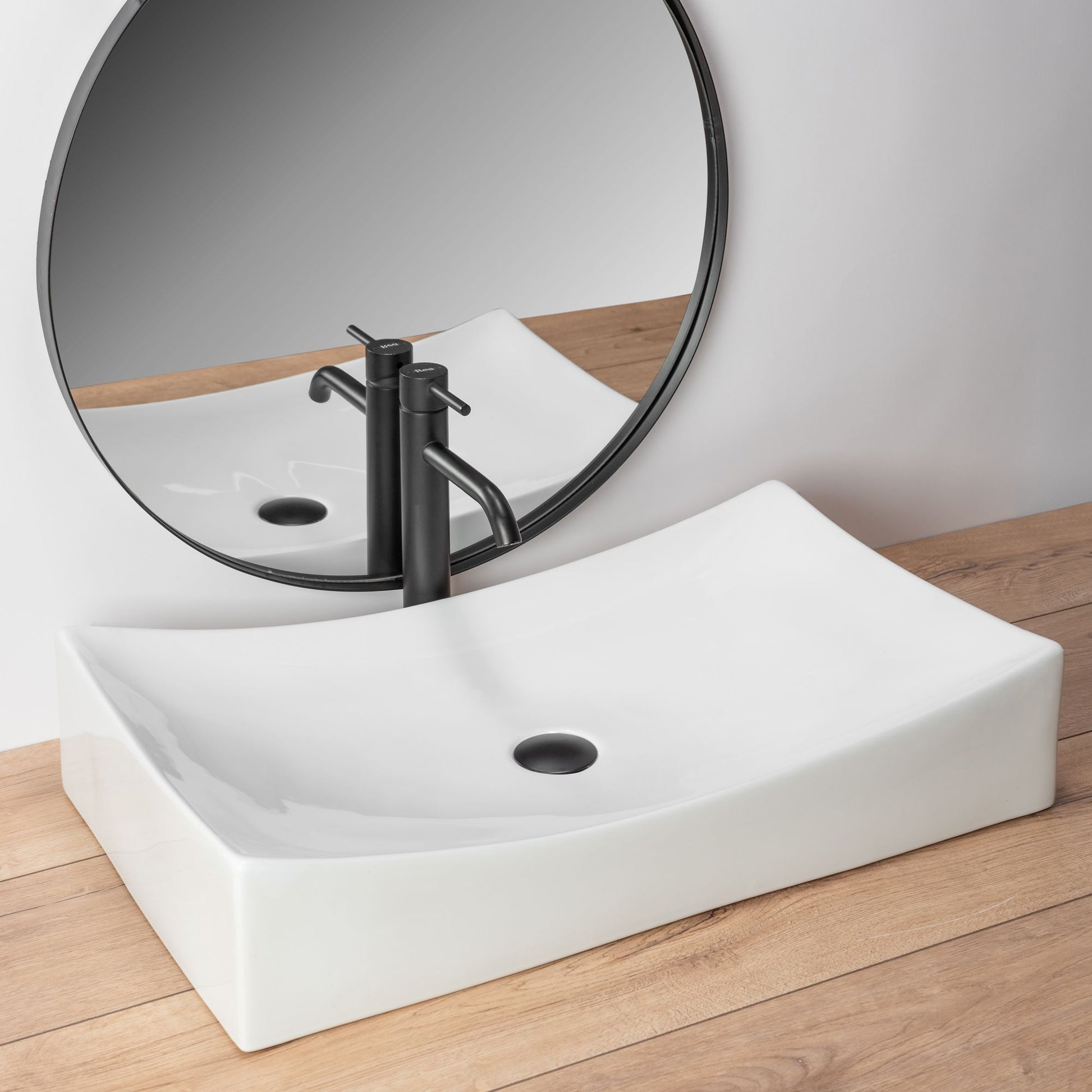 Lavoar blat Rea Impero 2N, 66x40cm, ceramica sanitara - MarbelOn