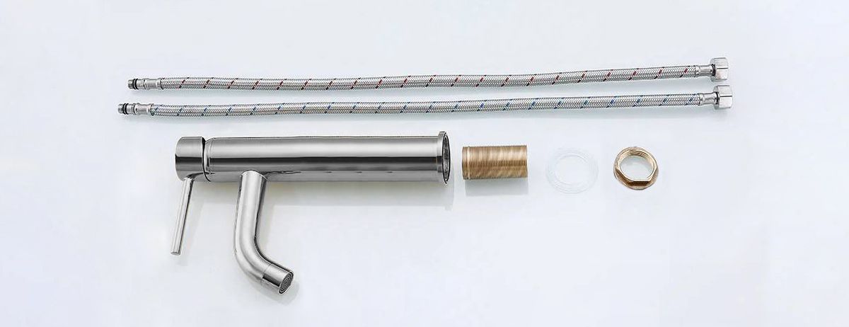Baterie lavoar Lungo, 28 cm, alama, finisaj crom - MarbelOn