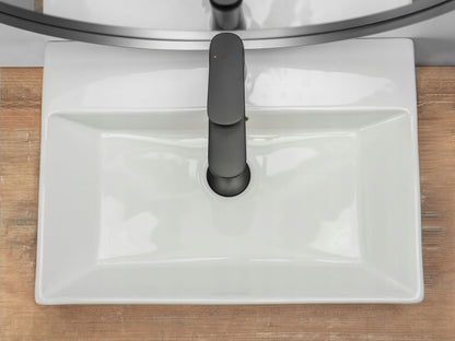 Lavoar blat Rea Bonita White, 51x36cm, ceramica sanitara - MarbelOn