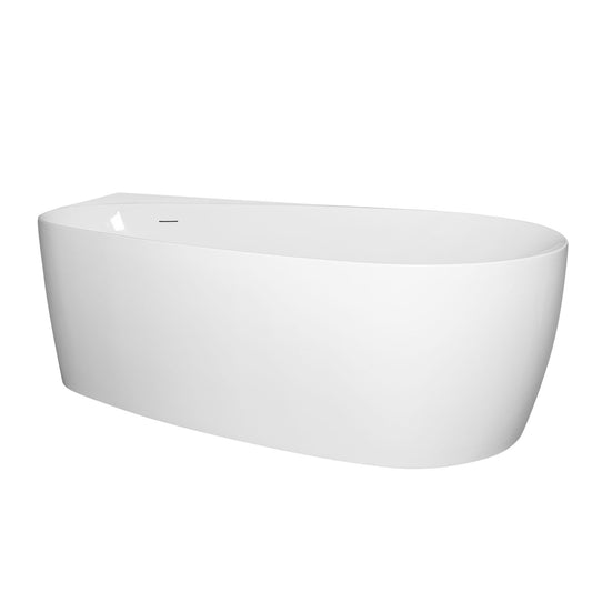 Cada de baie freestanding Mbo-Lucy, 170x80x59, alb, acril antibacterian - MarbelOn