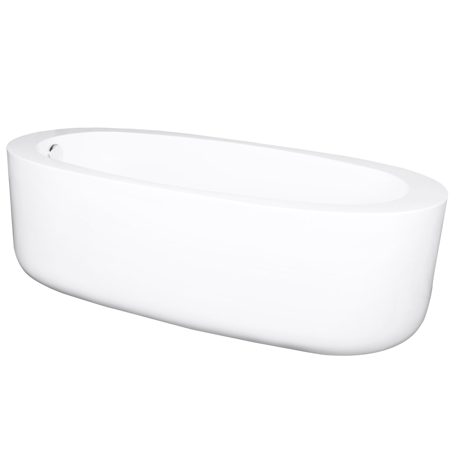 Cada de baie freestanding Mbo-Paula, 169x80x57, alb, acril antibacterian - MarbelOn