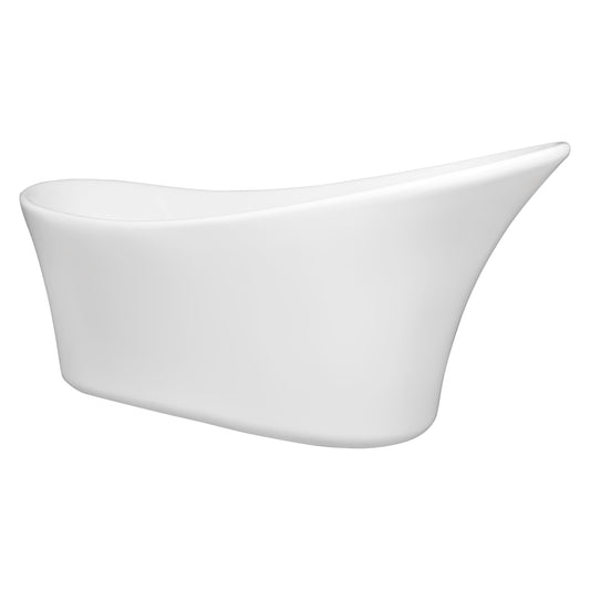 Cada de baie freestanding Mbo-Maya, 157x68x78, alb, acril antibacterian - MarbelOn