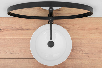 Lavoar blat Rea Stella, 36x36cm, ceramica sanitara - MarbelOn