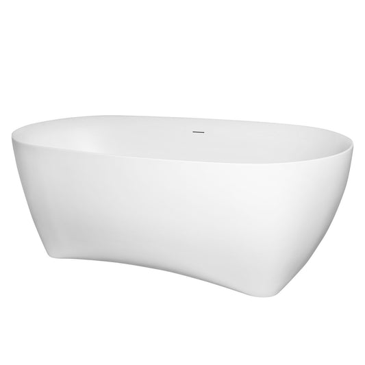 Cada de baie freestanding Mbo-Vera, 170x78x60, alb, acril antibacterian - MarbelOn