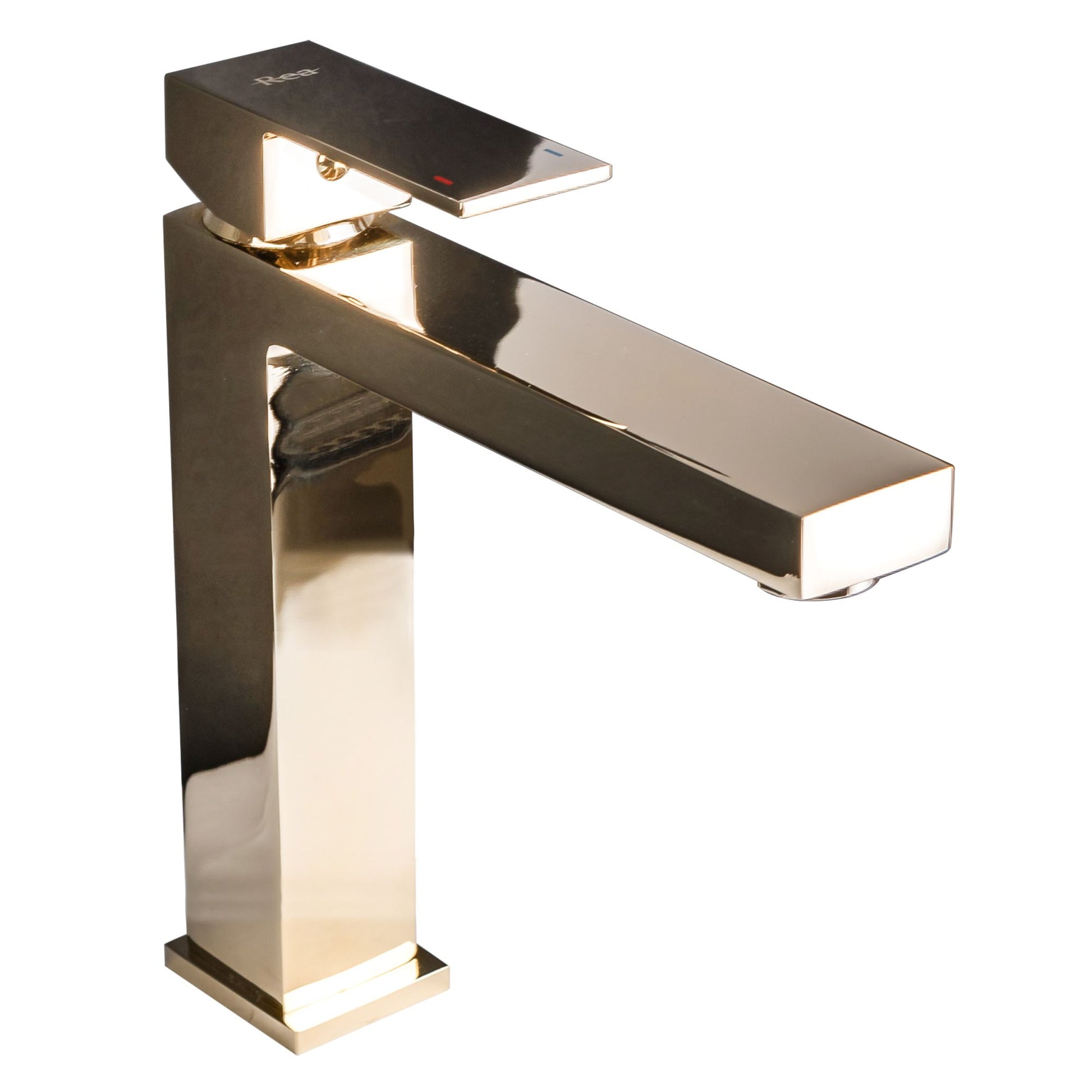Baterie lavoar Rea Fenix Gold, 15 cm, alama, finisaj auriu - MarbelOn