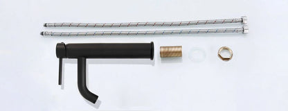 Baterie lavoar Lungo, 28 cm , alama, finisaj negru mat - MarbelOn