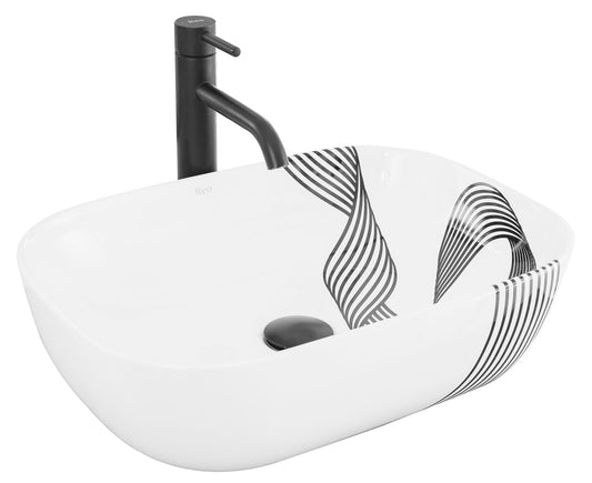 Lavoar blat Rea Belinda Sash, 46.5x33cm, ceramica sanitara - MarbelOn