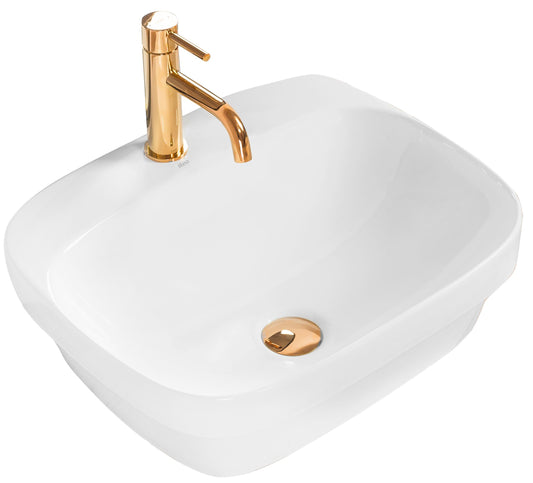 Lavoar blat Rea Marika, 50x43cm, ceramica sanitara - MarbelOn