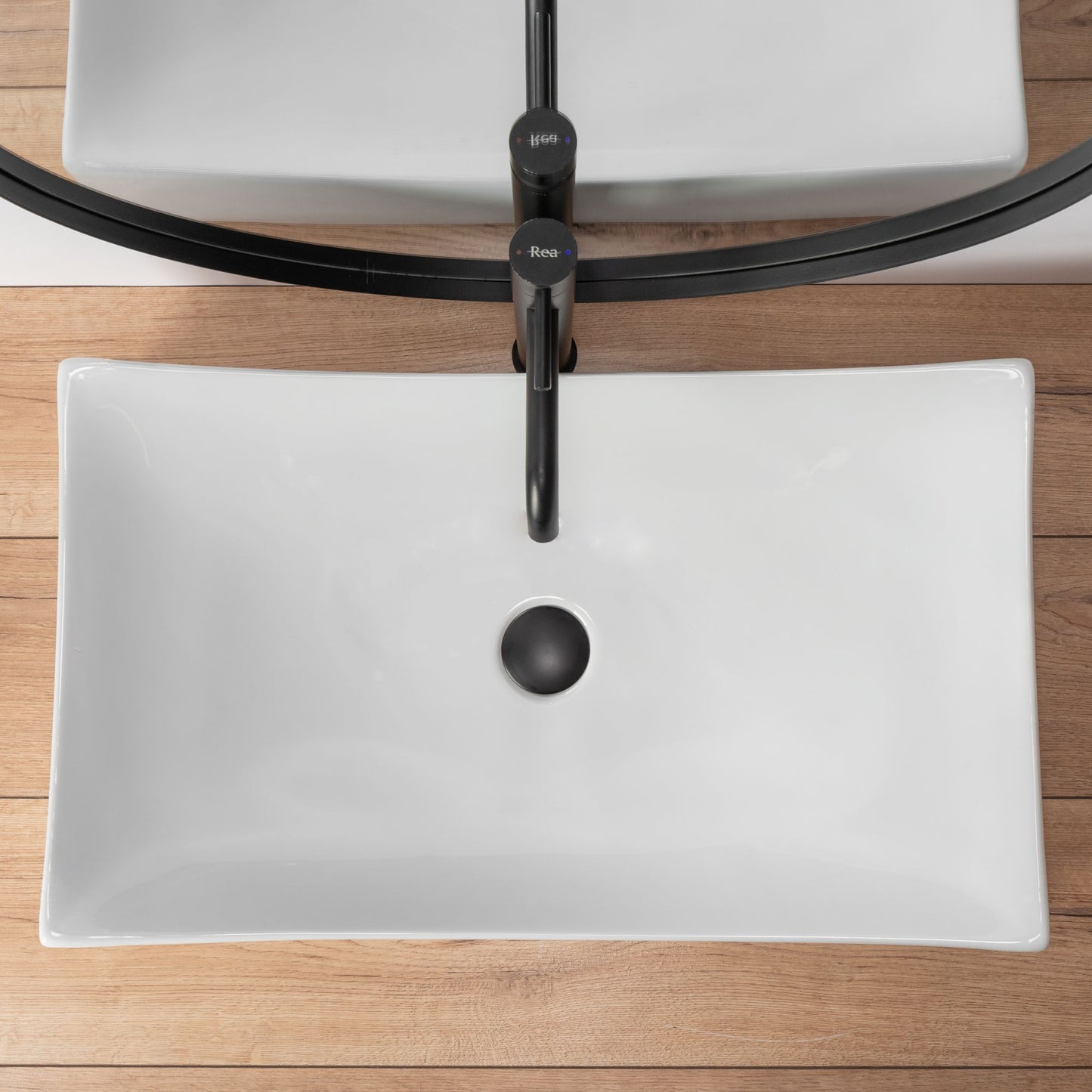 Lavoar blat Rea Impero 2N, 66x40cm, ceramica sanitara - MarbelOn
