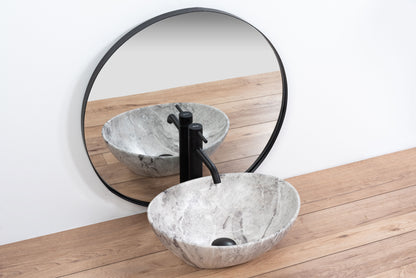 Lavoar blat Rea Sofia Stone, 41x34.5cm, ceramica sanitara