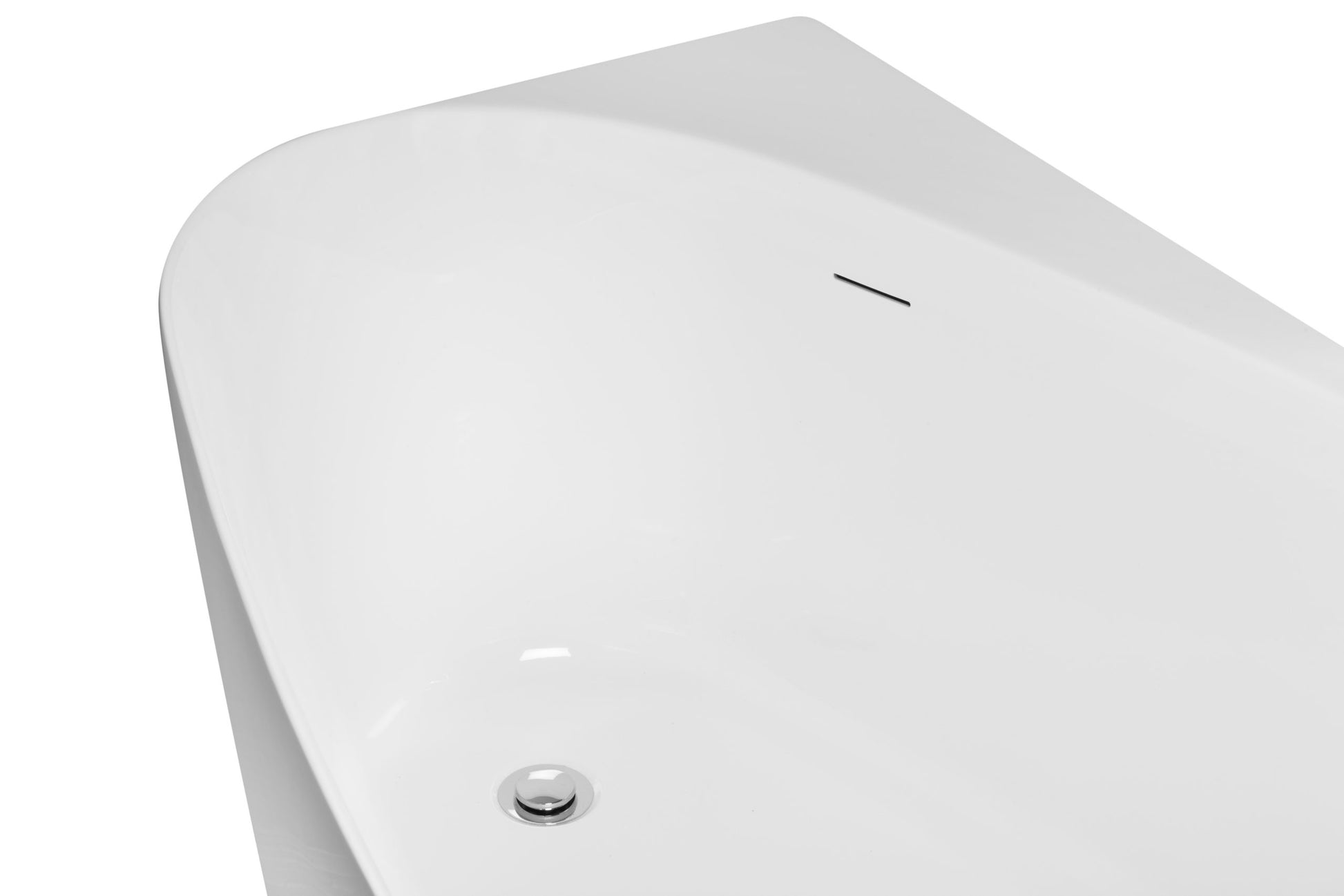 Cada de baie freestanding Mbo-Lucy, 170x80x59, alb, acril antibacterian - MarbelOn