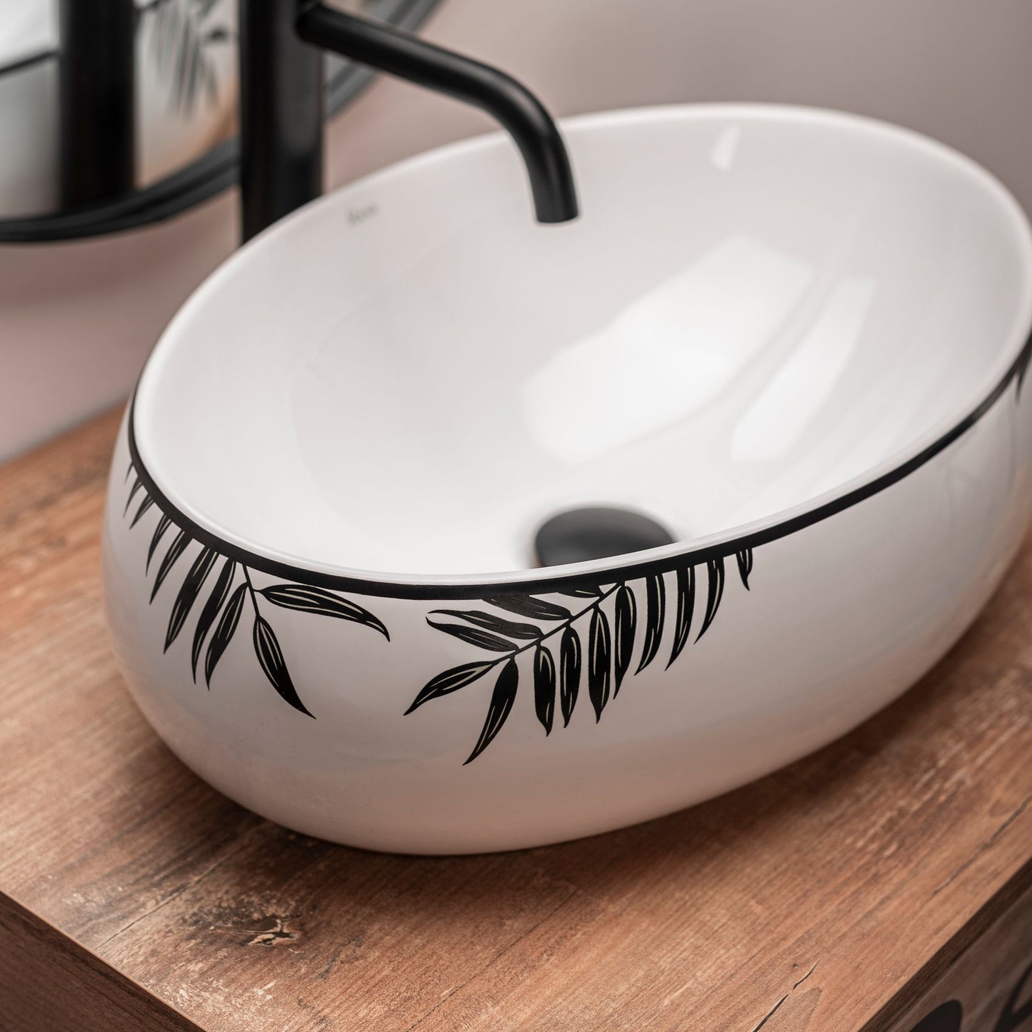 Lavoar blat Rea Shila, 46.5x31cm, ceramica sanitara - MarbelOn