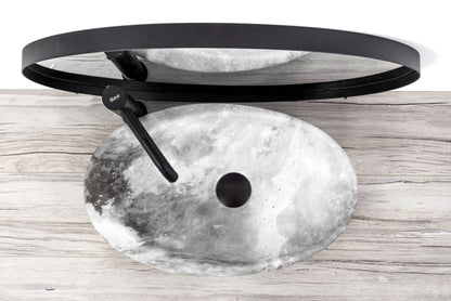 Lavoar blat Rea Roxy Stone Light Grey, 49x31cm, ceramica sanitara - MarbelOn