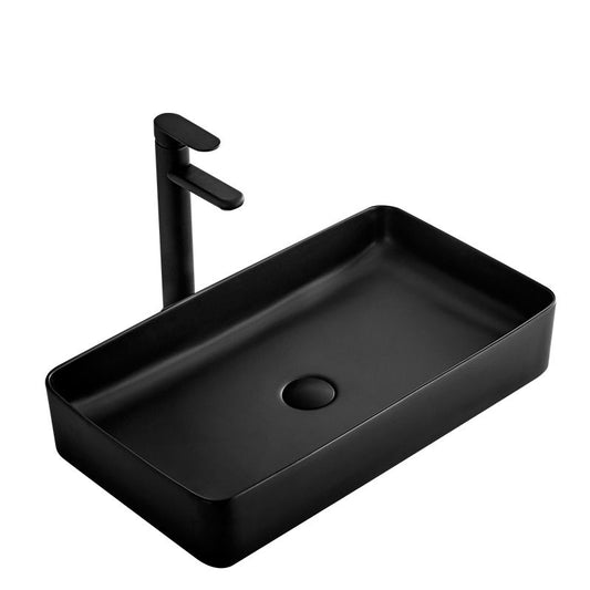 Lavoar blat Rea Denis Black, 61x35cm, ceramica sanitara - MarbelOn
