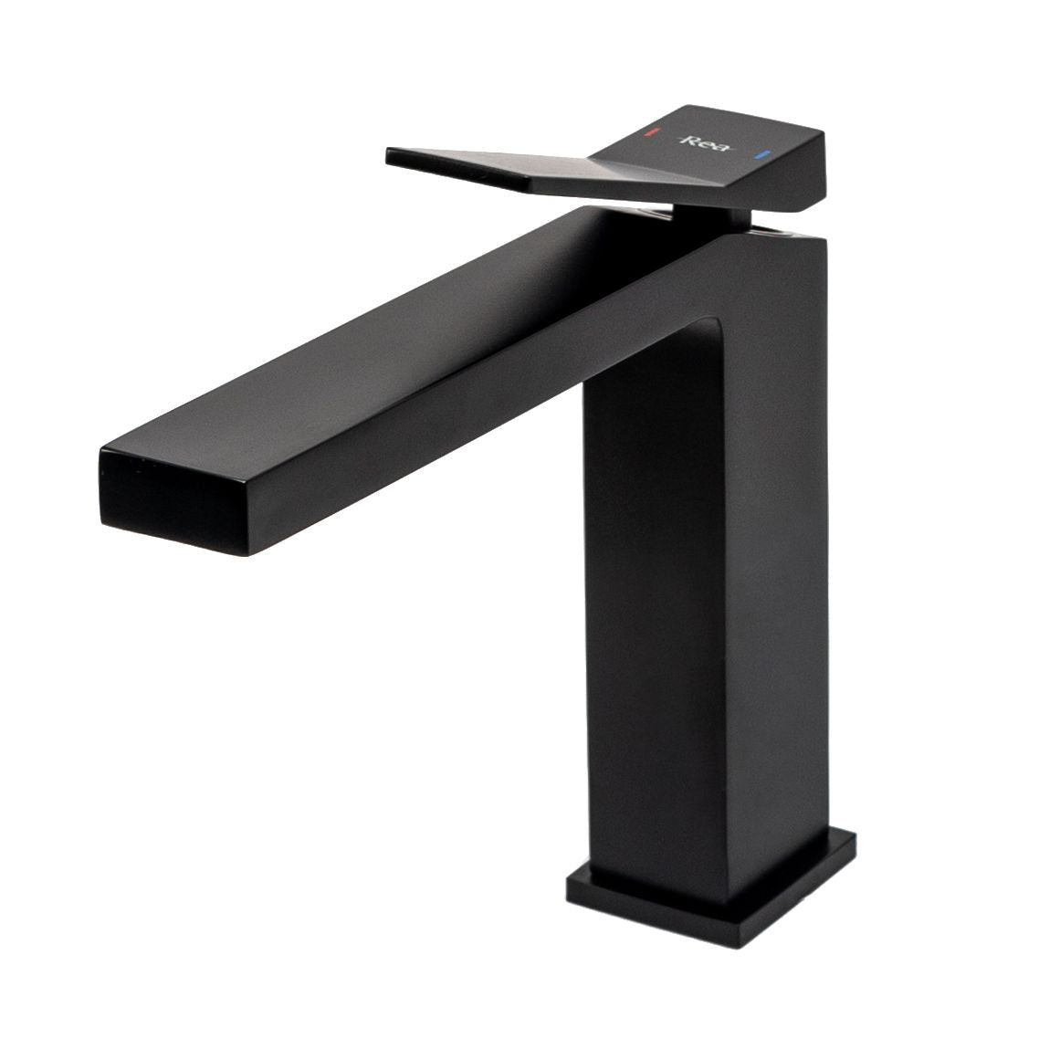 Baterie lavoar Rea Duet Black, alama, 15.5 cm, finisaj negru mat - MarbelOn