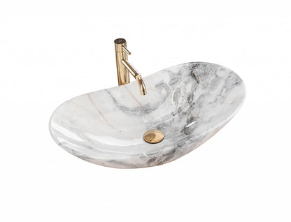 Lavoar blat Rea Royal Granit Shiny, 60x36cm, ceramica sanitara - MarbelOn