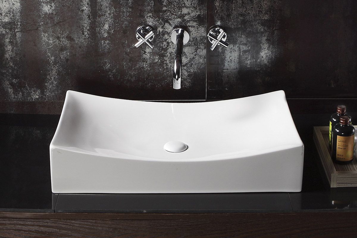 Lavoar blat Rea Impero 2N, 66x40cm, ceramica sanitara - MarbelOn