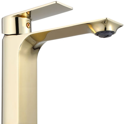 Baterie lavoar Rea Urban Gold, 29 cm, alama, finisaj auriu