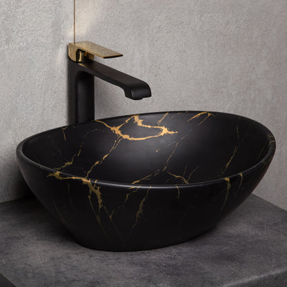 Lavoar blat KR-707 Marble, ceramica, 41x33cm