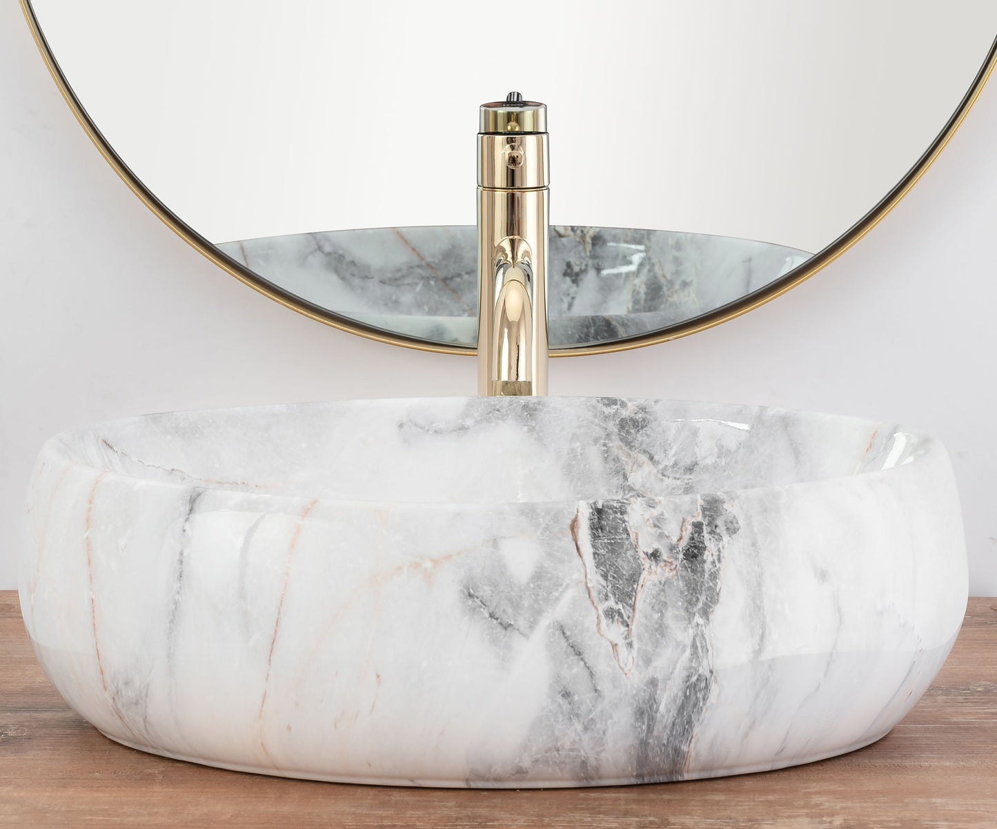 Lavoar blat Rea Linda Granit, 48.5x34cm, ceramica sanitara - MarbelOn