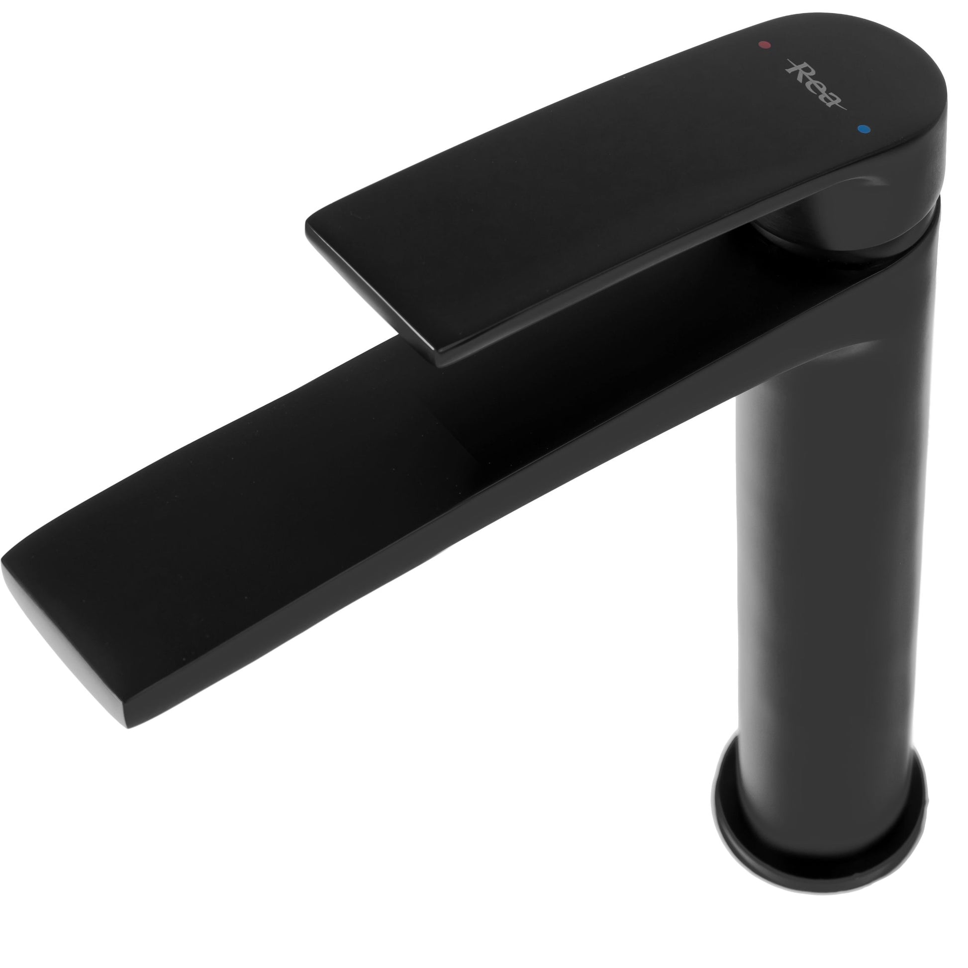 Baterie lavoar Rea Luppo, 17 cm, alama, finisaj negru mat - MarbelOn