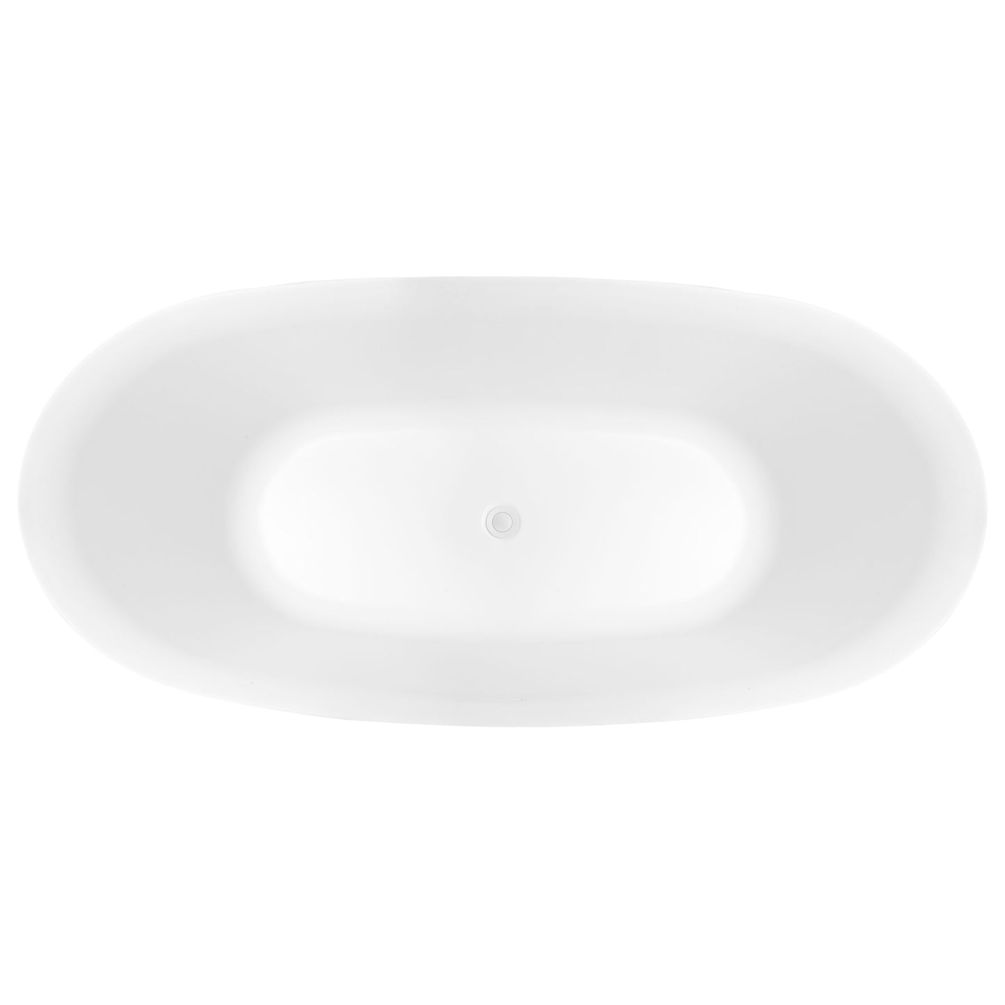 Cada de baie freestanding Mbo-Vera, 170x78x60, alb, acril antibacterian - MarbelOn