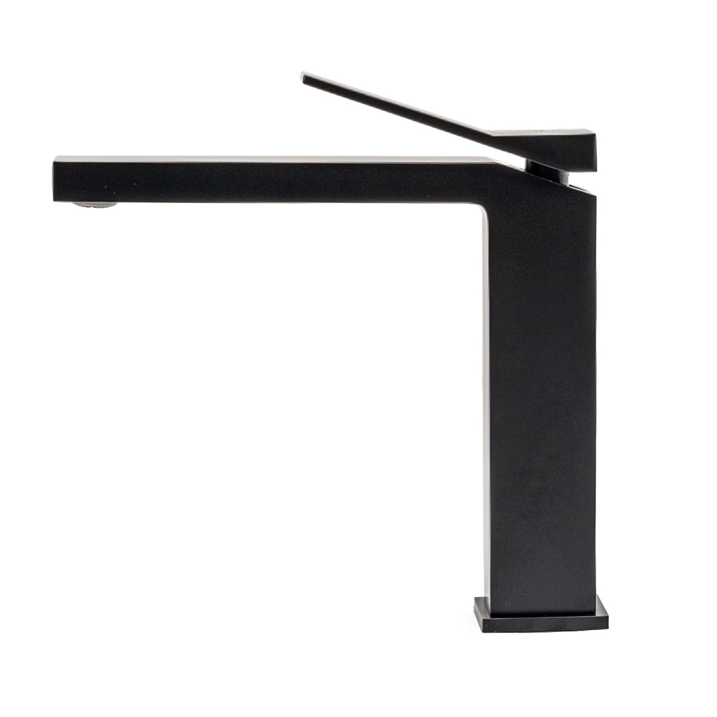Baterie lavoar Rea Duet Black, alama, 15.5 cm, finisaj negru mat - MarbelOn