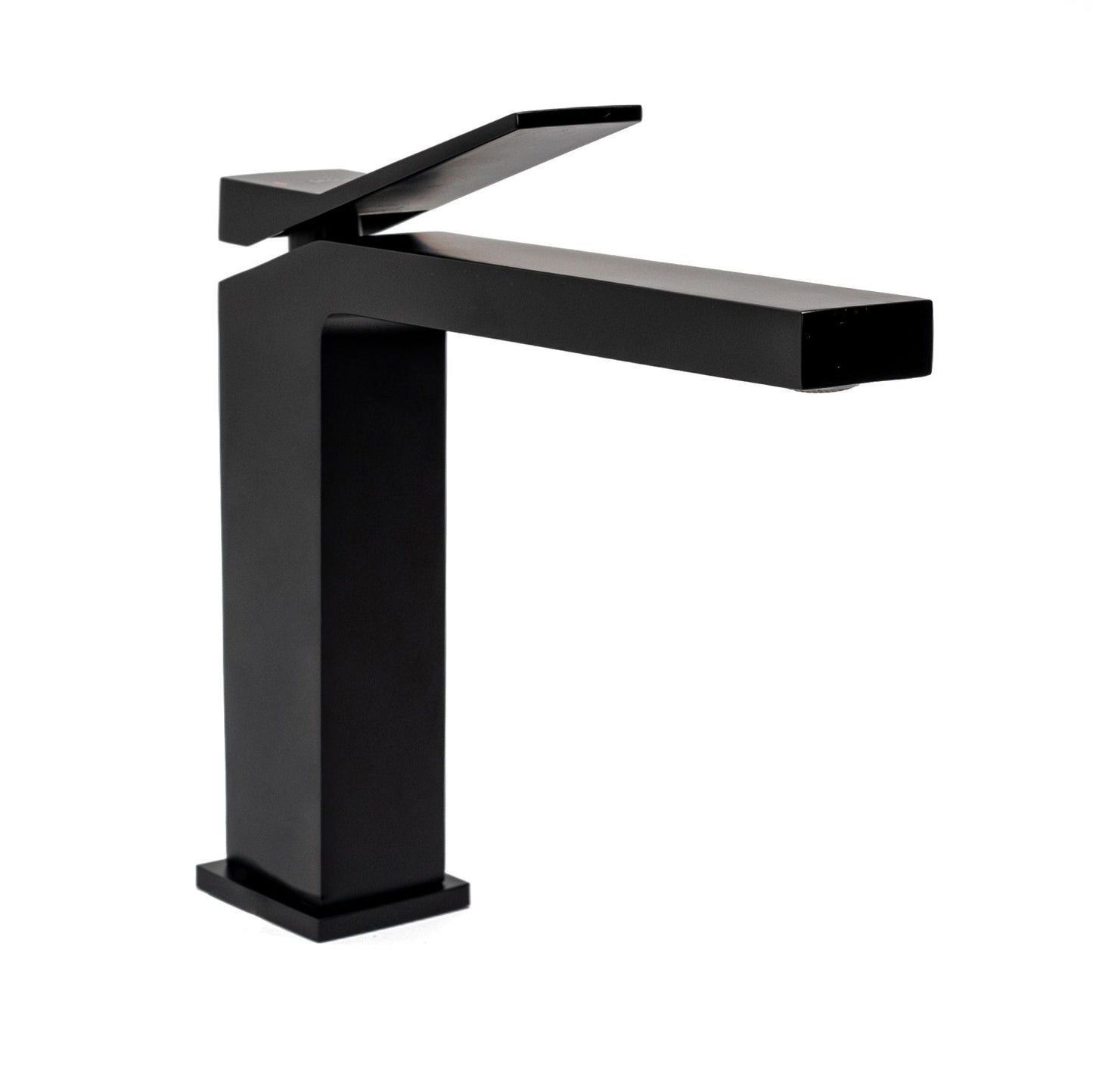 Baterie lavoar Rea Duet Black, alama, 15.5 cm, finisaj negru mat - MarbelOn
