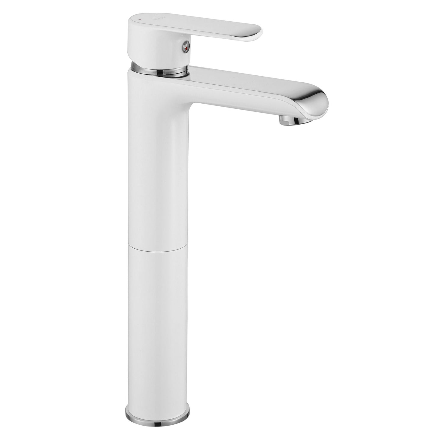 Baterie lavoar Rea Bloom White&Chrome, 30 cm, alama, finisaj alb&crom