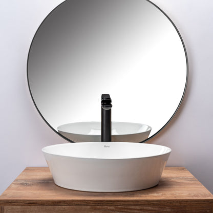 Lavoar blat Rea Saga White, 41x37cm, ceramica sanitara
