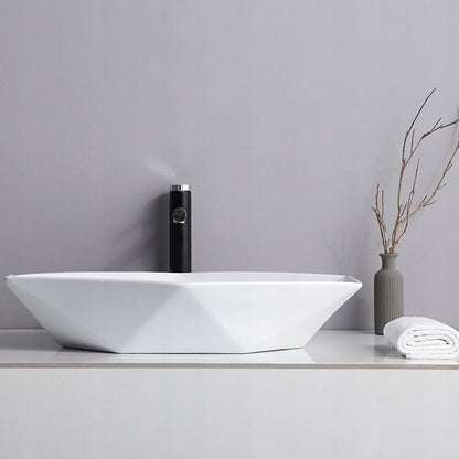 Lavoar blat Rea Vegas White, 57x37cm, ceramica sanitara - MarbelOn